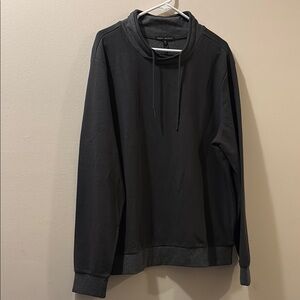 Robert Barakett Charcoal shirt - XL - NWT - cotton blend- high neck